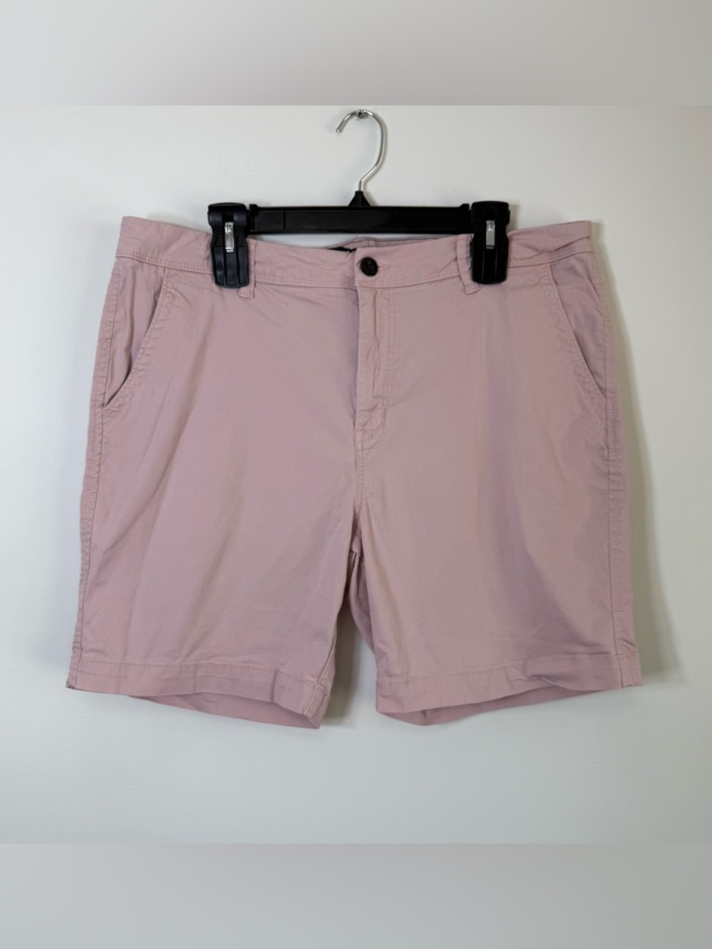 Aeropostale Men's Dusty Pink Chino Shorts Size 36 Stretch Cotton Mauve Preppy